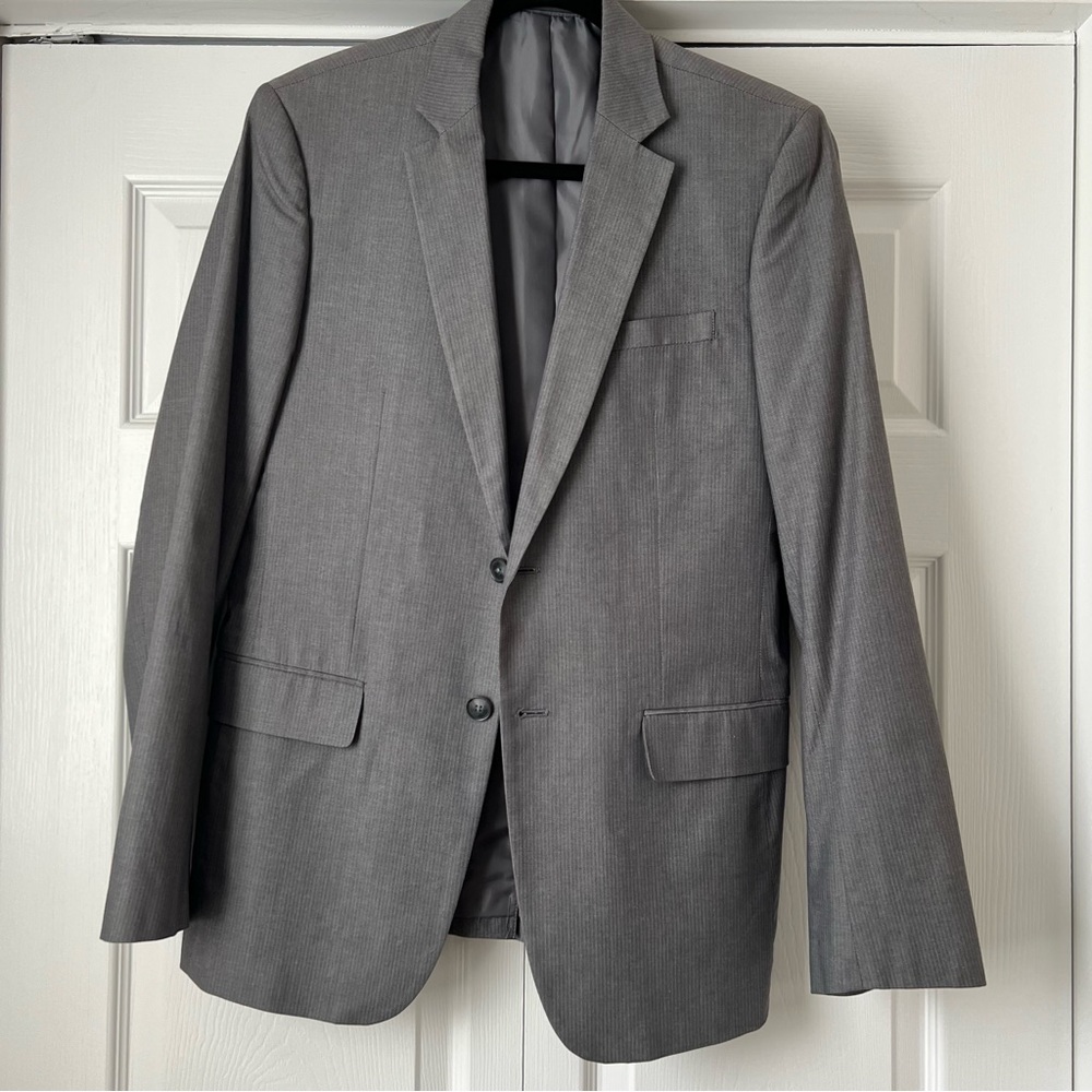 NWOT Mexx Men's Gray Two-Button Slim Fit Blazer